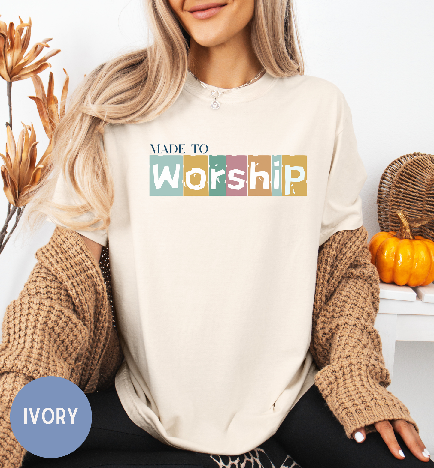 Made to Worship, Women's Christian faith shirt