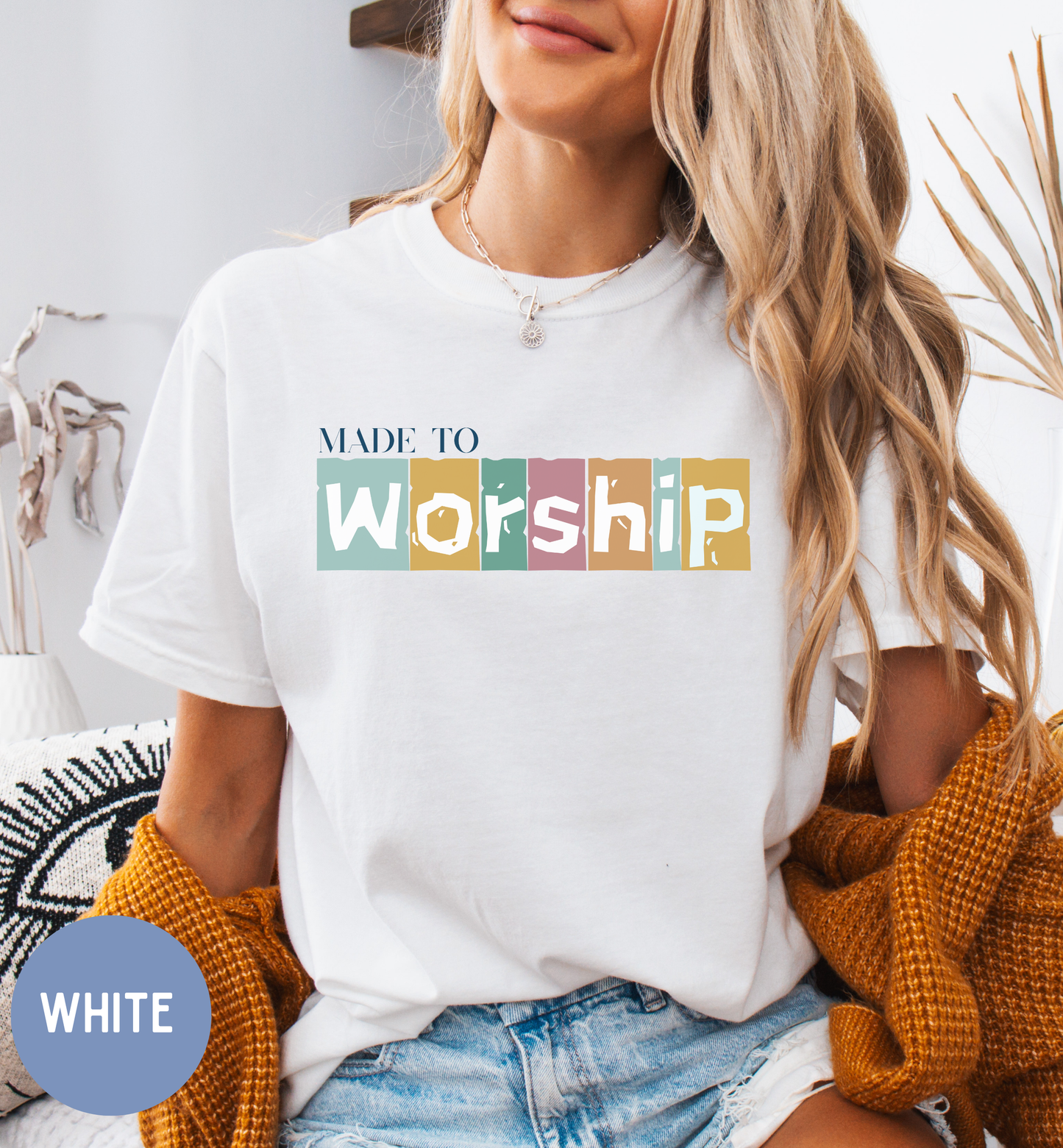 Made to Worship, Women's Christian faith shirt