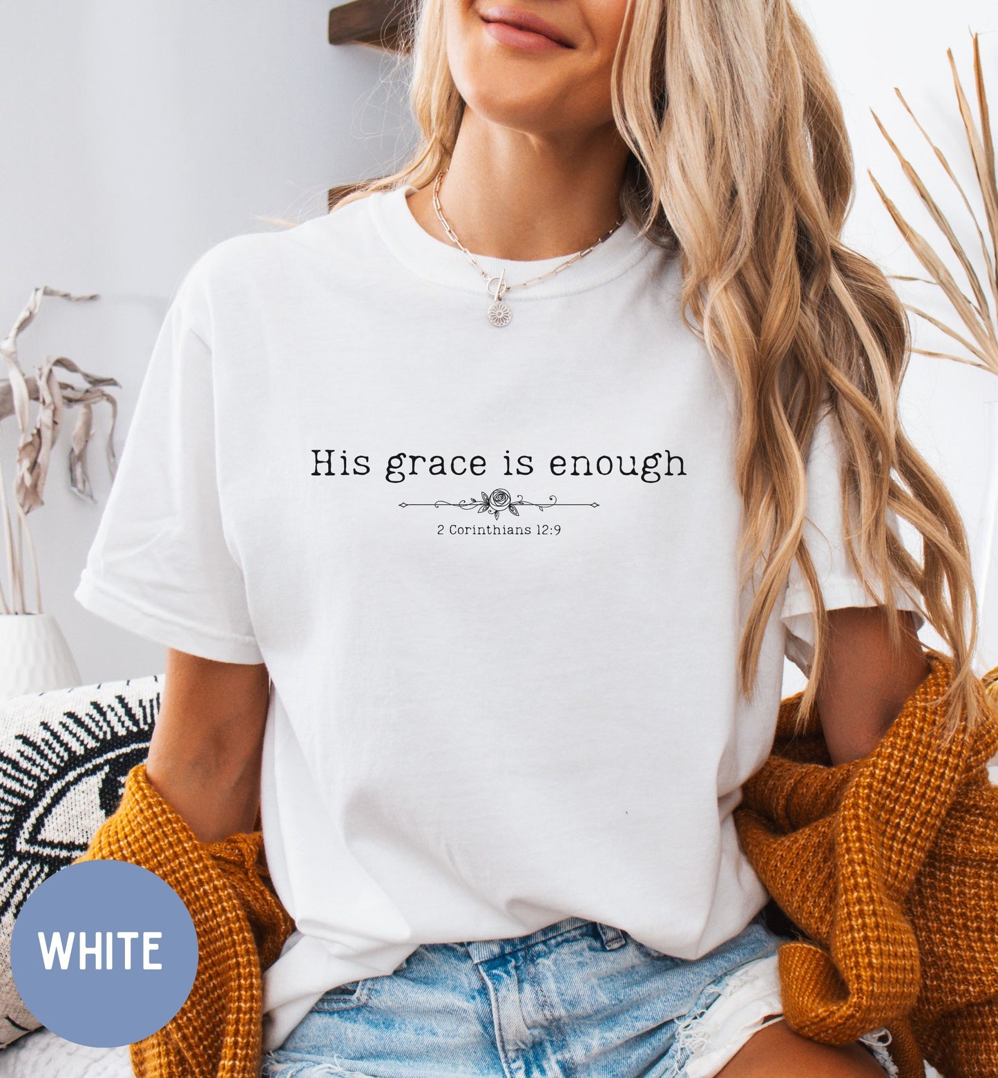 His grace is enough Christian  t-shirt for women