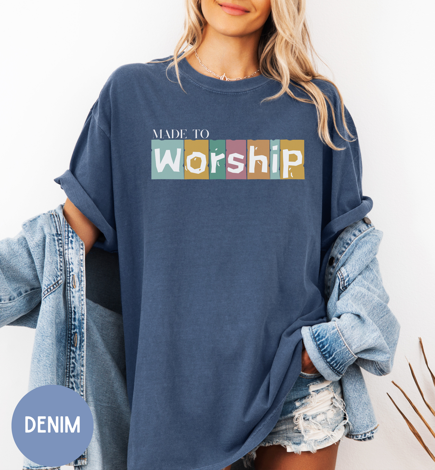 Made to Worship, Women's Christian faith shirt