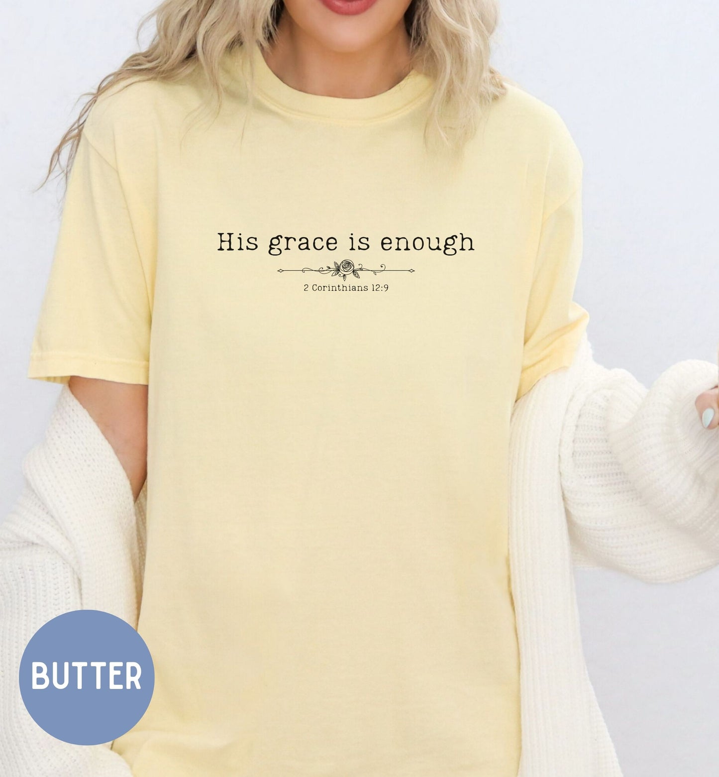 His grace is enough Christian  t-shirt for women