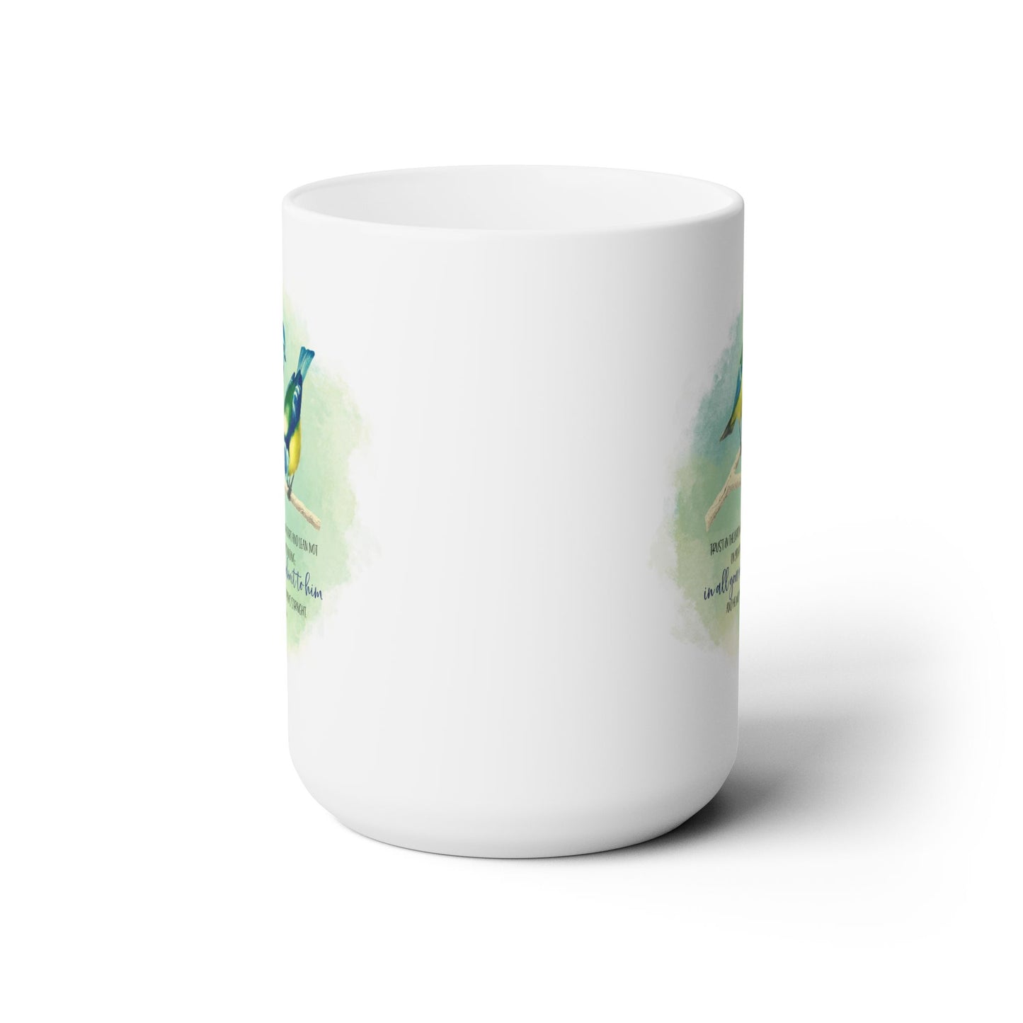 Bird lover's Proverbs 3:5-6 -Christian Faith coffee mug