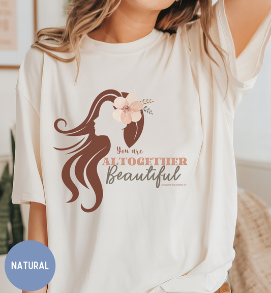 You are altogether beautiful- Song of Solomon, Boho Christian Women's Faith T-shirt.