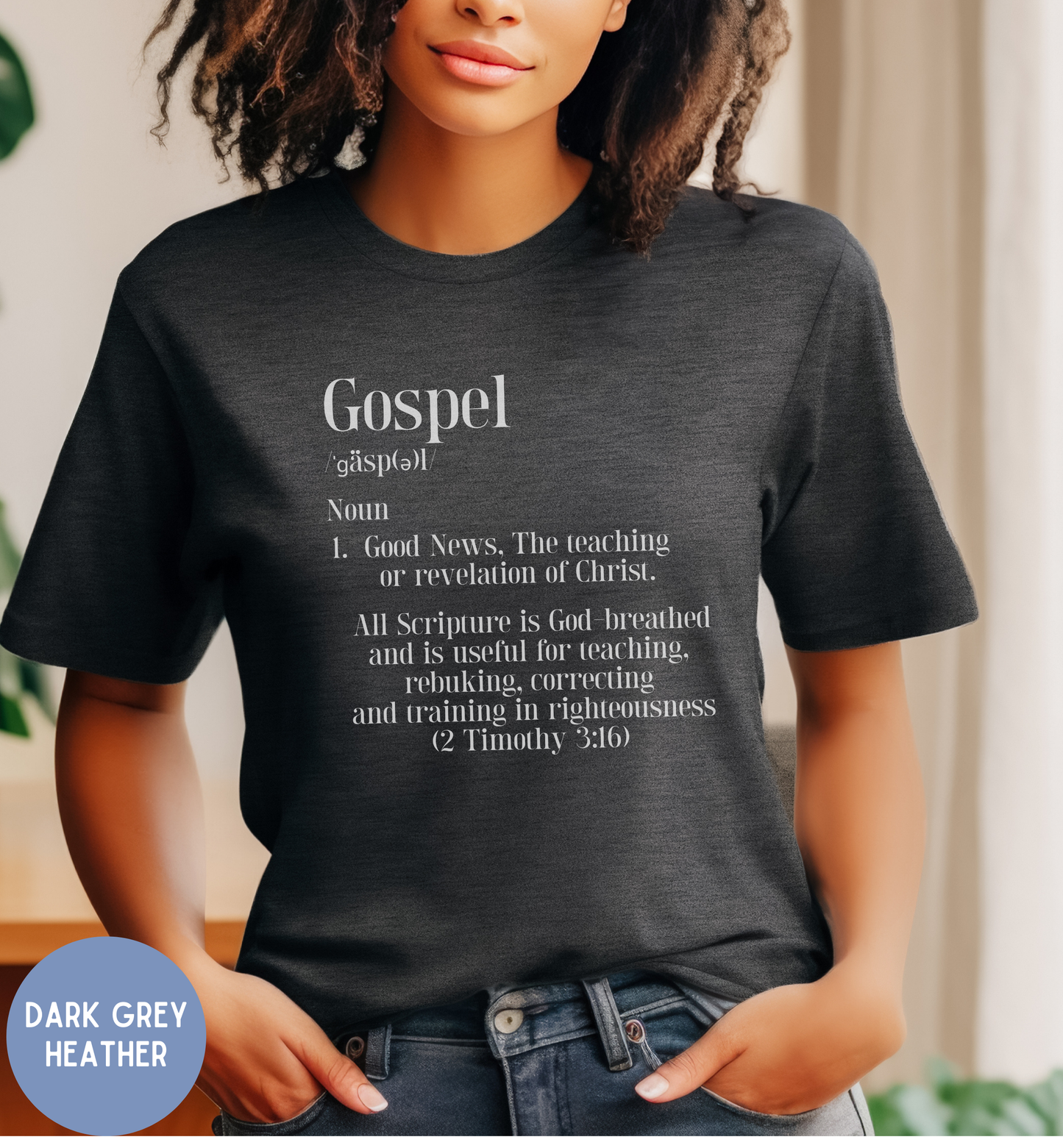 Gospel Definition Shirt, Christian Bible -Good News Shirt