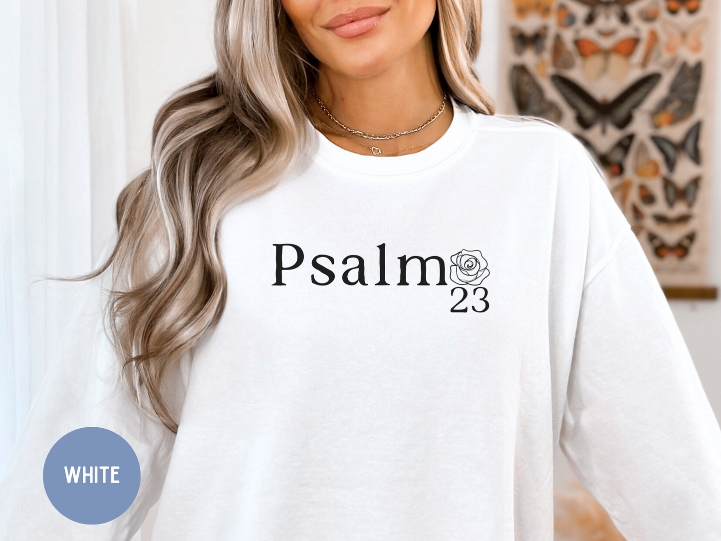 Psalm 23 bible verse, Christian women sweater