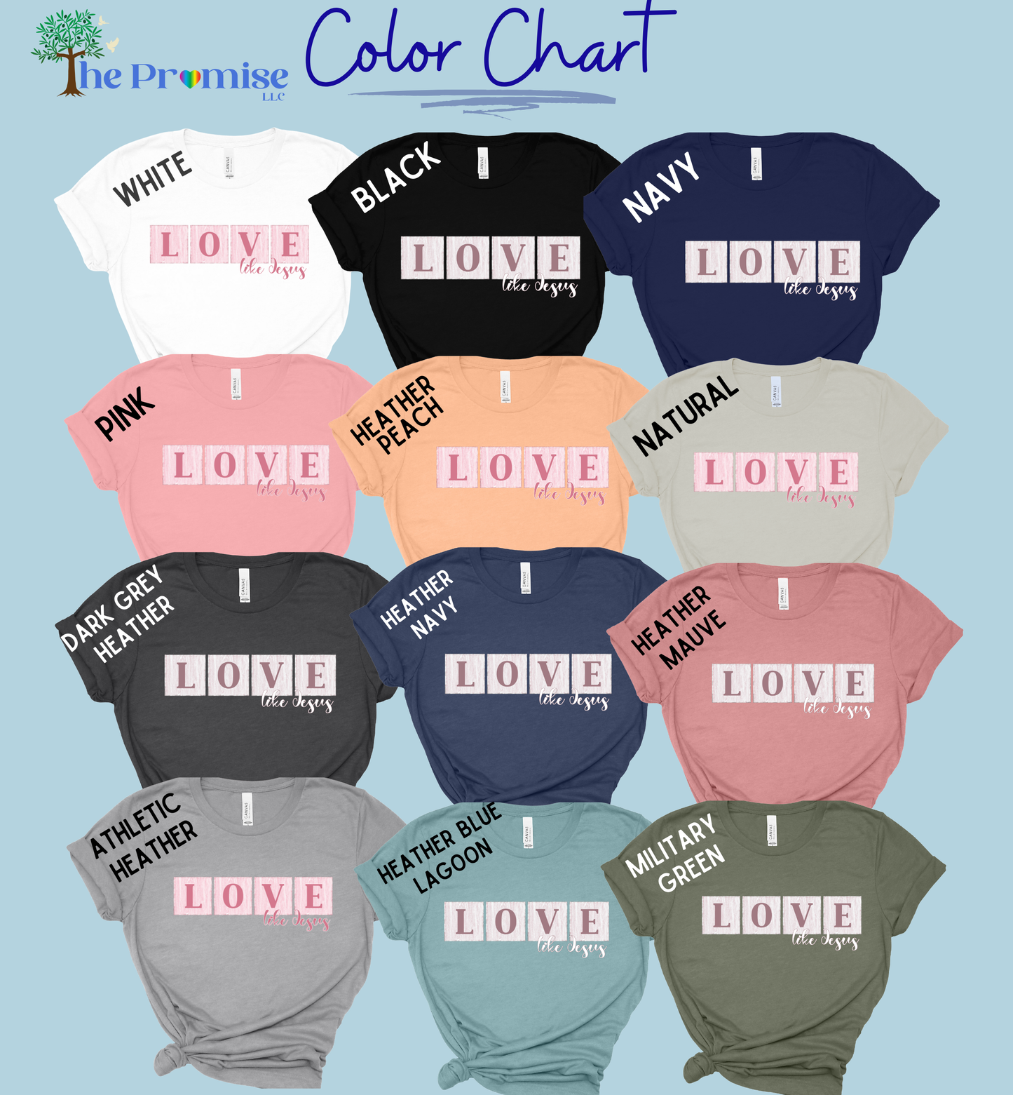 Love like Jesus - Christian shirt for women