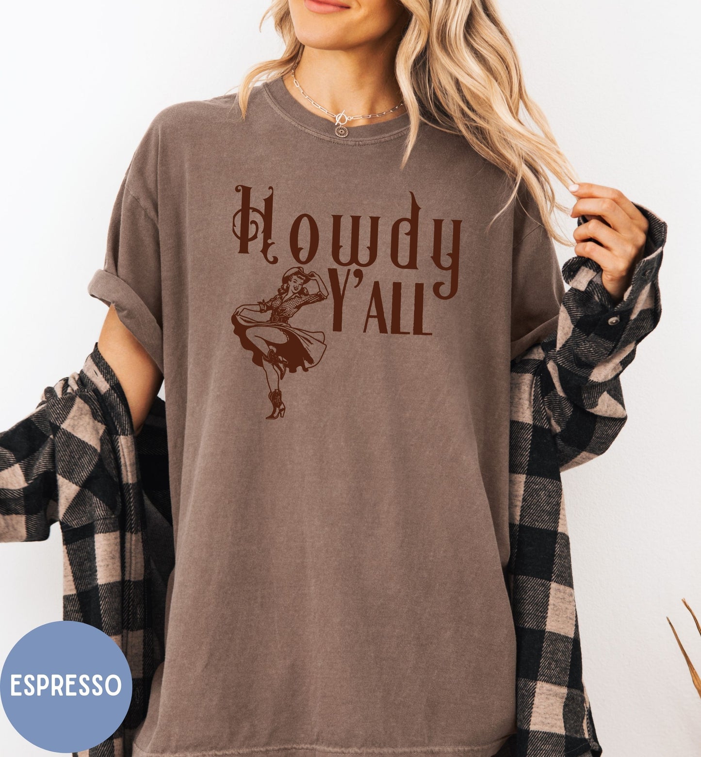 Howdy y'all, country western t-shirt for cowgirls.