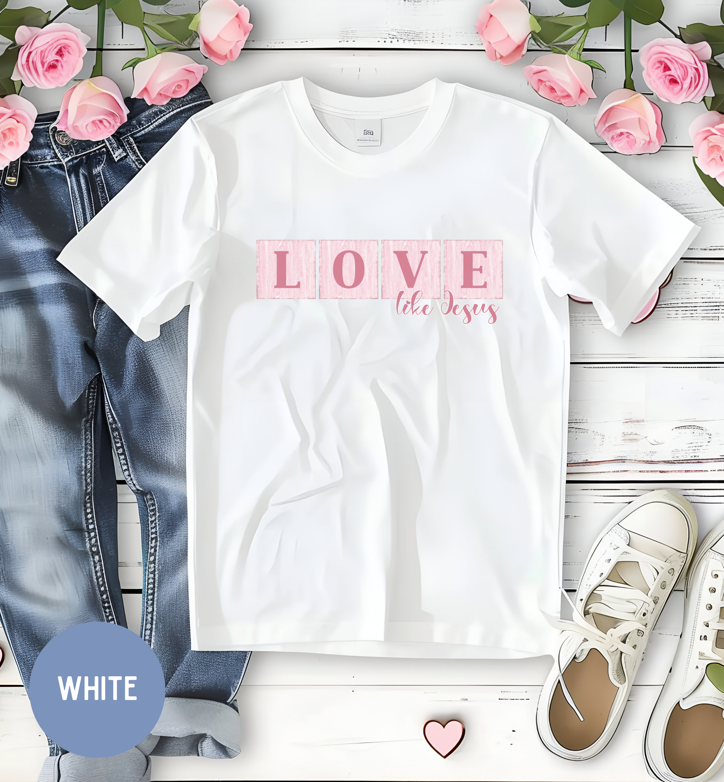 Love like Jesus - Christian shirt for women