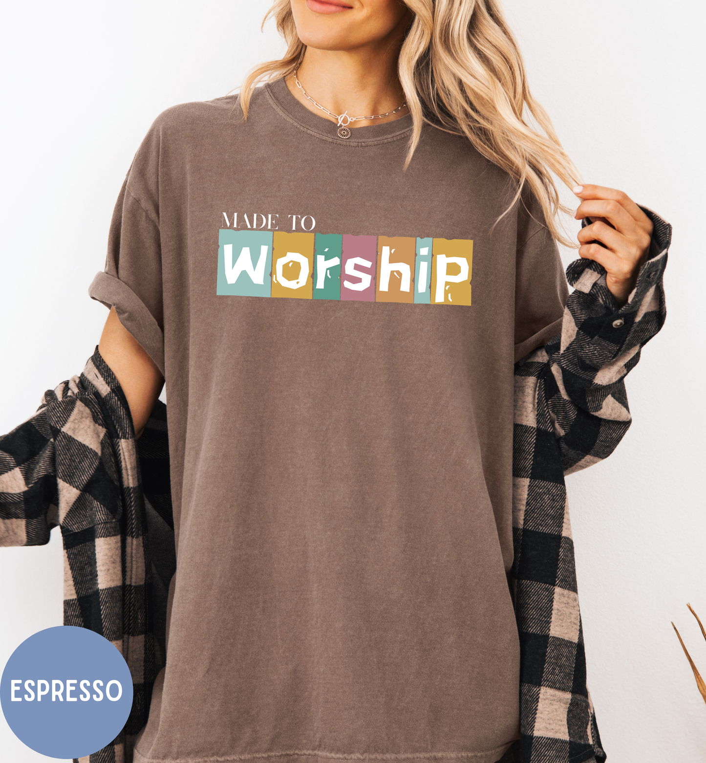 Made to Worship, Women's Christian faith shirt