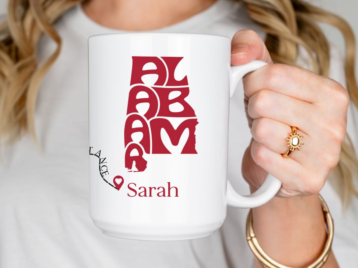 State to state personalized mugs- Long distance Family gifts