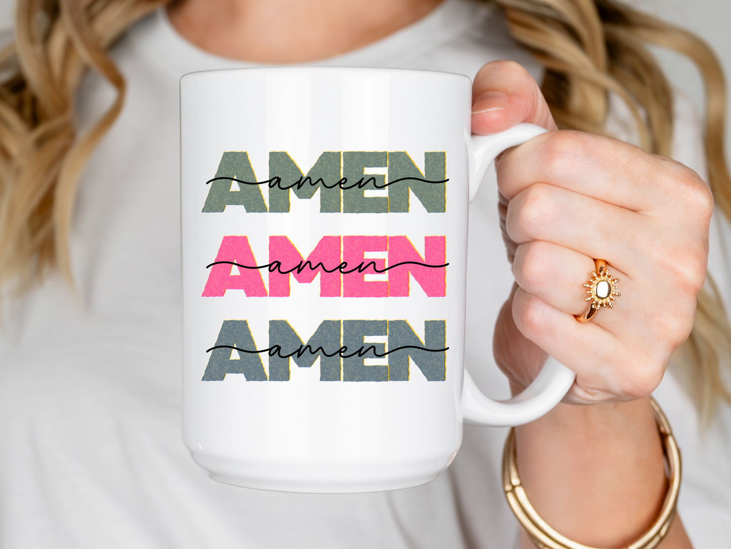 Praise mug, Christian coffee Amen mug, Faith gifts for women