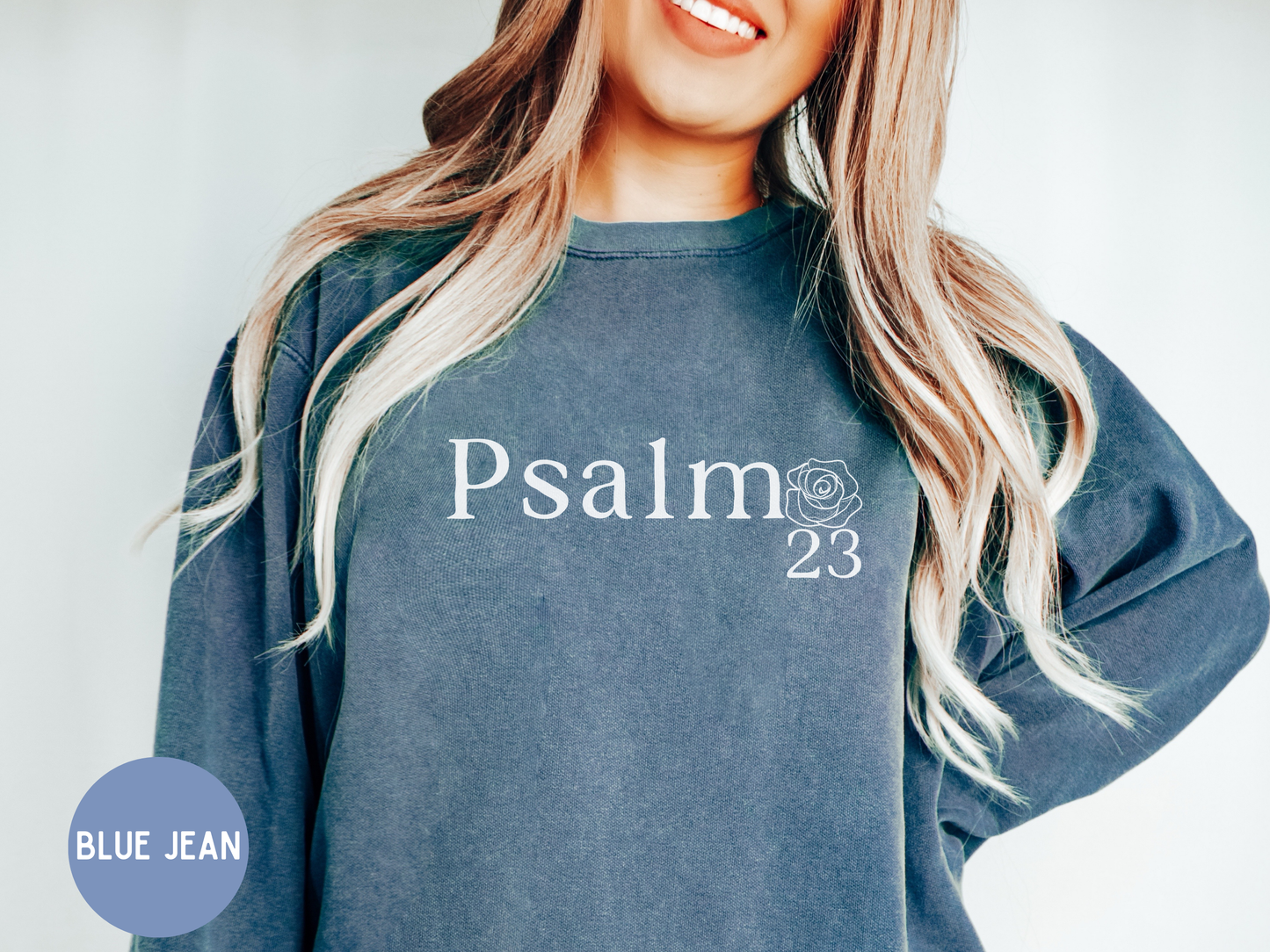 Psalm 23 bible verse, Christian women sweater