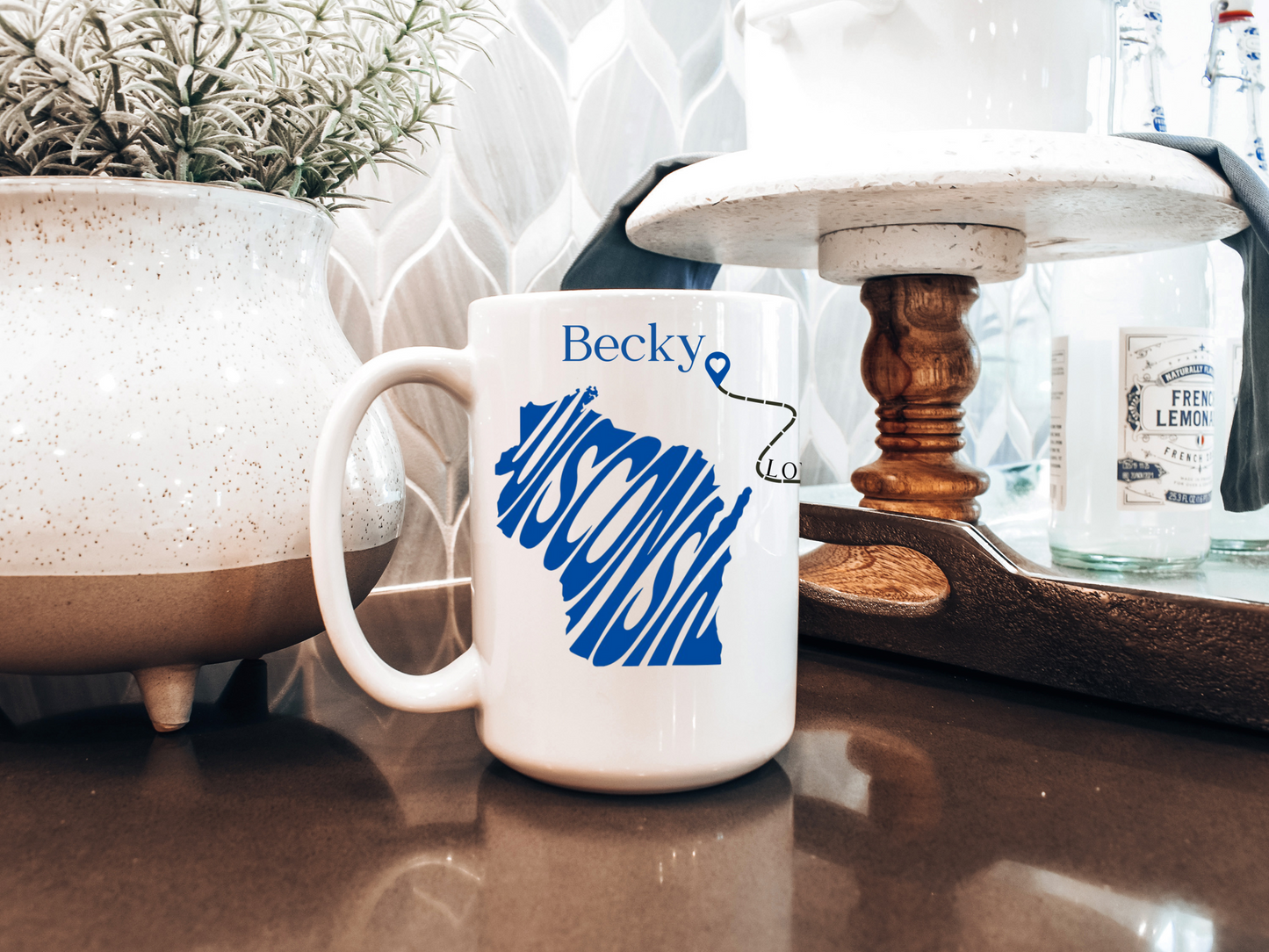 State to state personalized mugs- Long distance Family gifts