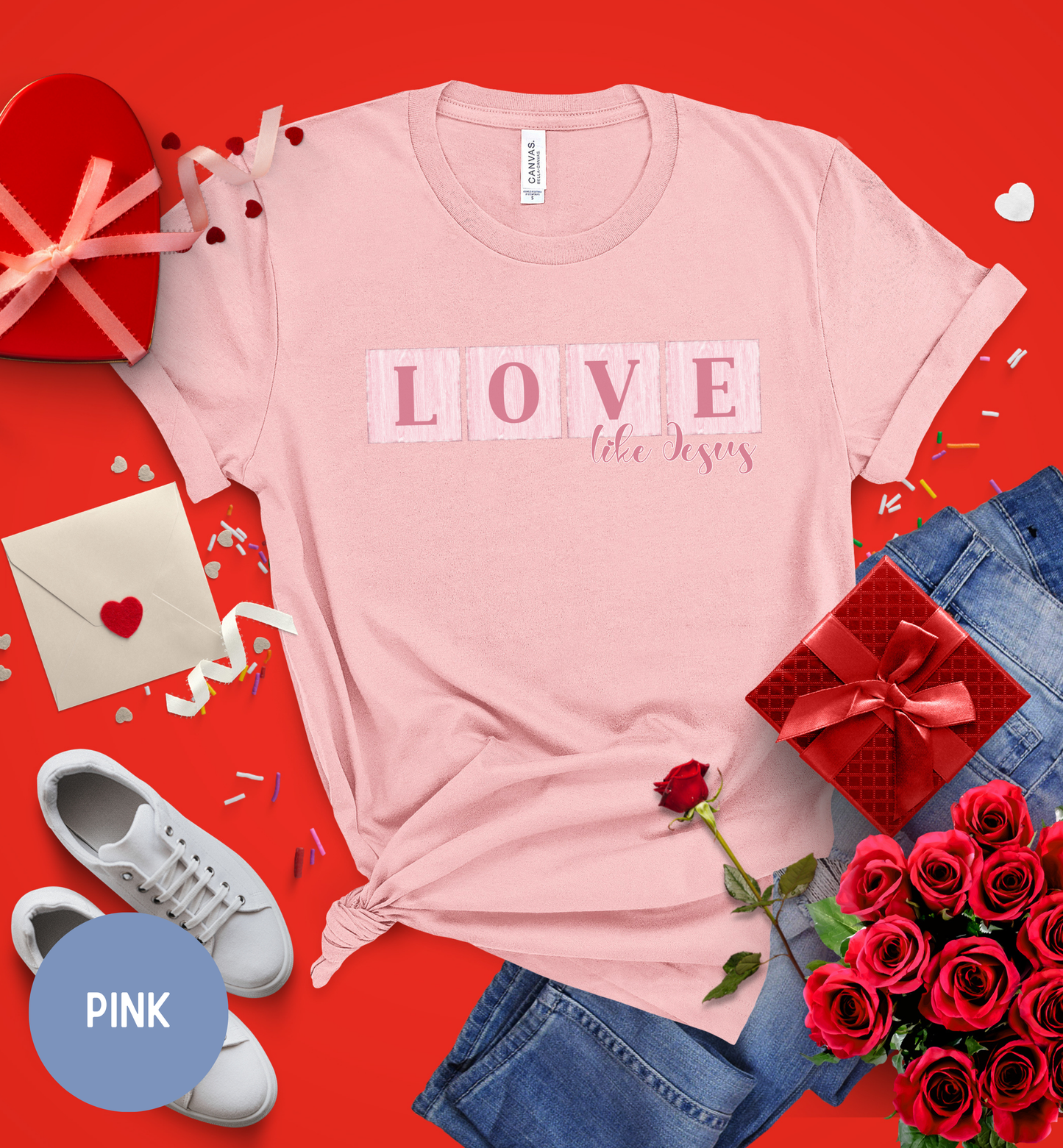 Love like Jesus - Christian shirt for women