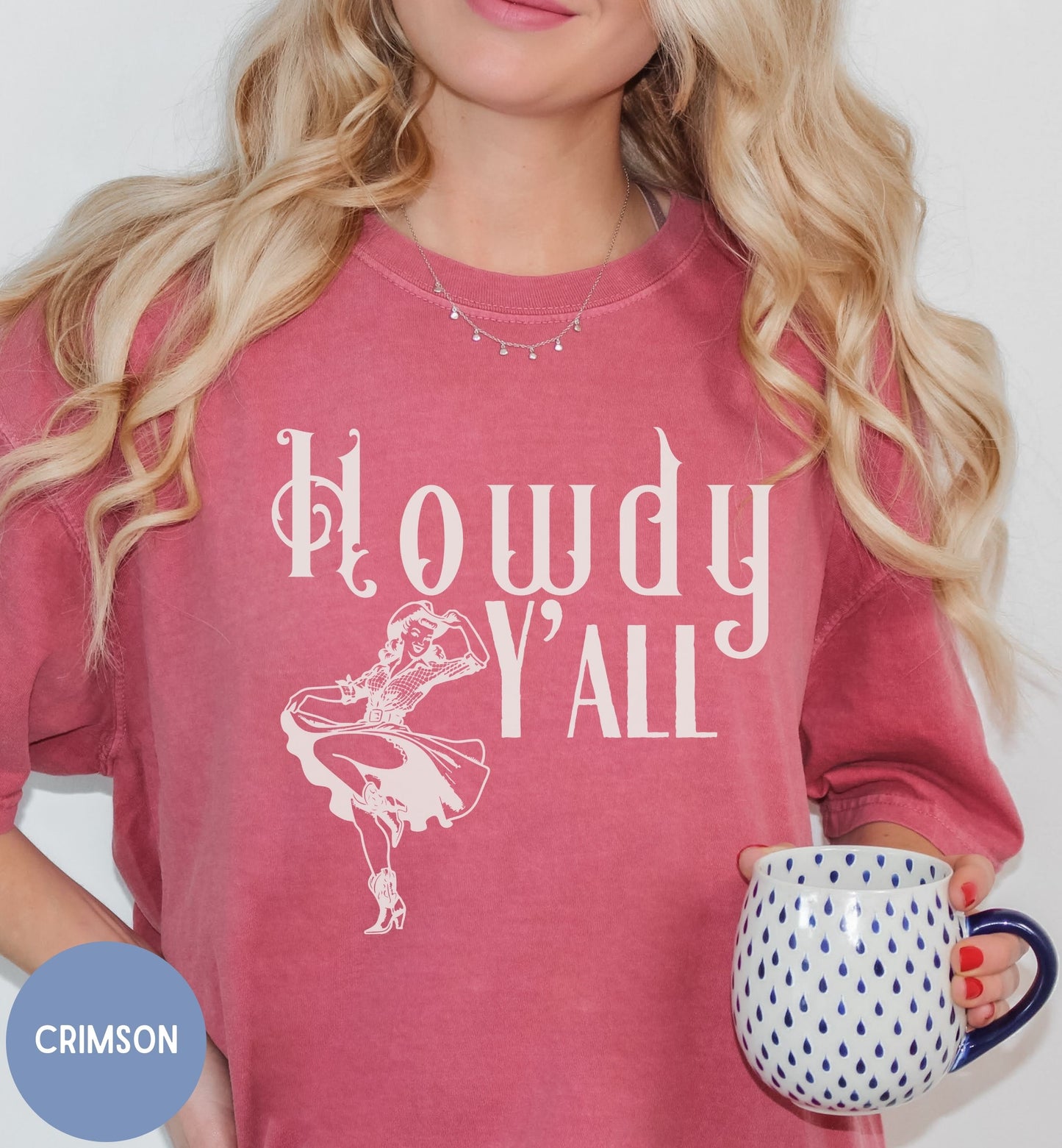 Howdy y'all, country western t-shirt for cowgirls.