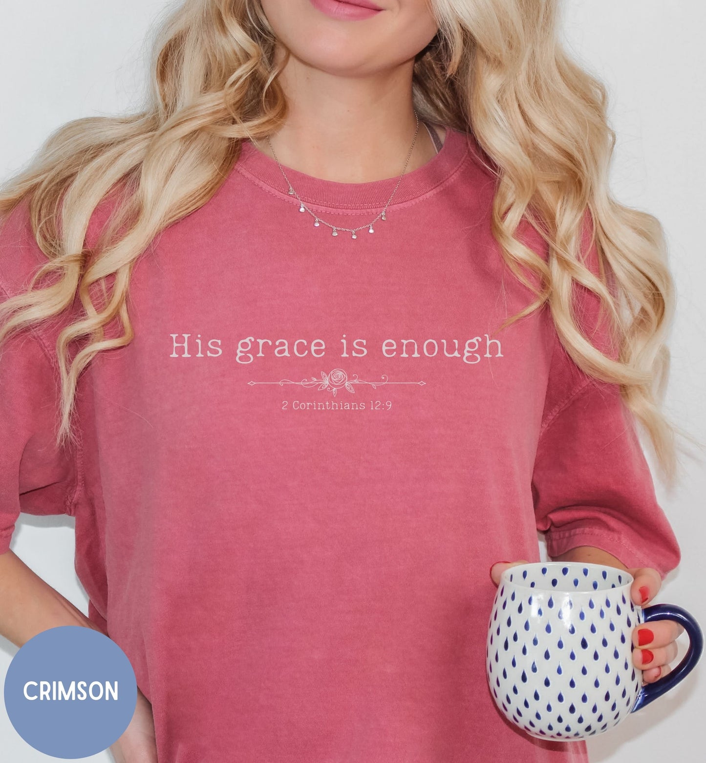 His grace is enough Christian  t-shirt for women