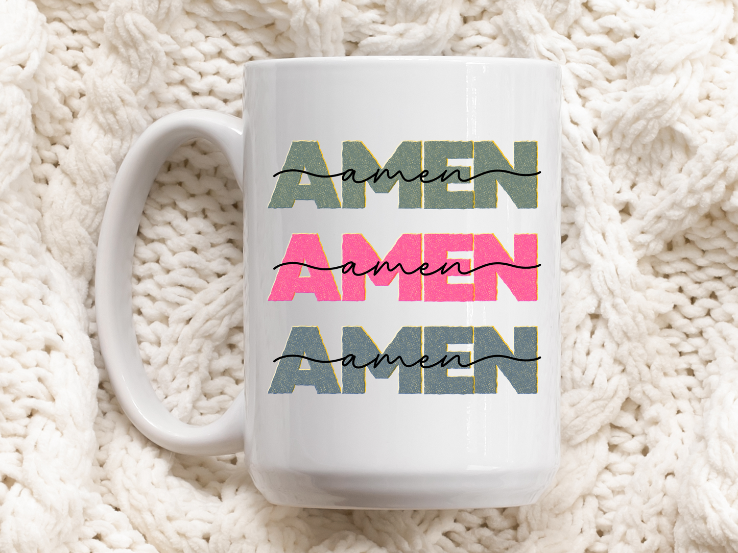 Praise mug, Christian coffee Amen mug, Faith gifts for women