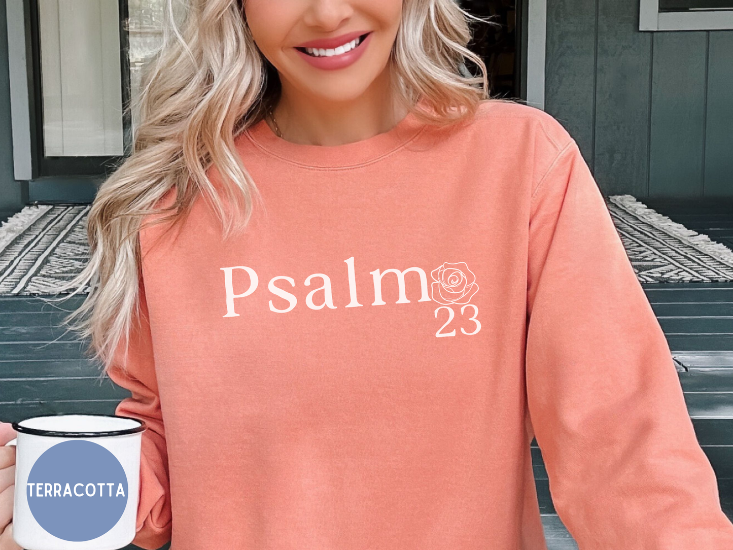 Psalm 23 bible verse, Christian women sweater