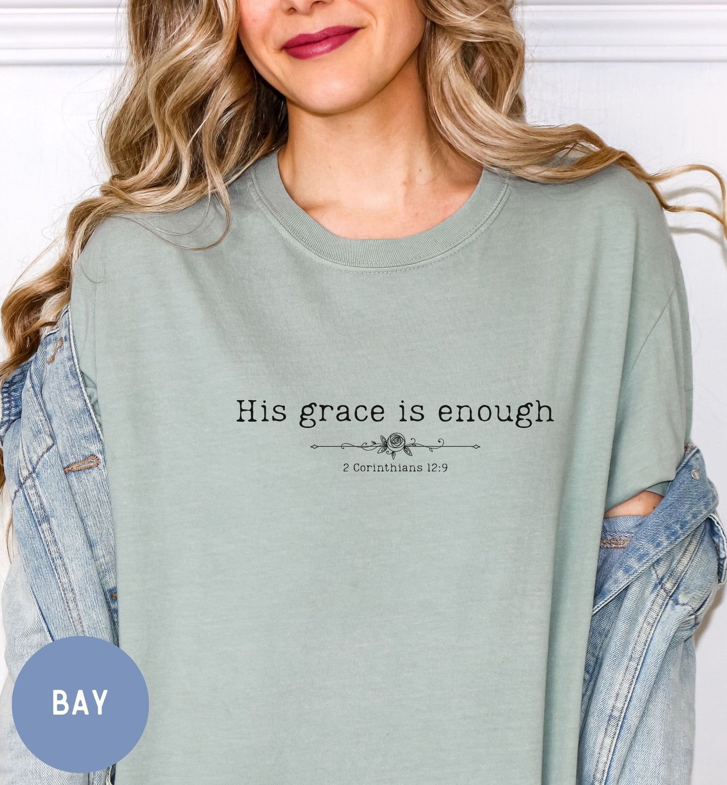 His grace is enough Christian  t-shirt for women