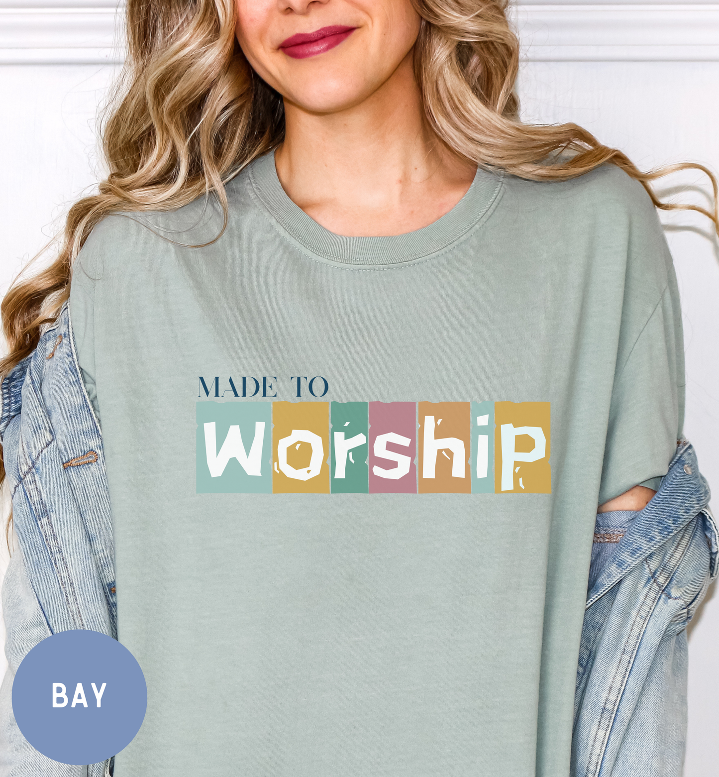 Made to Worship, Women's Christian faith shirt