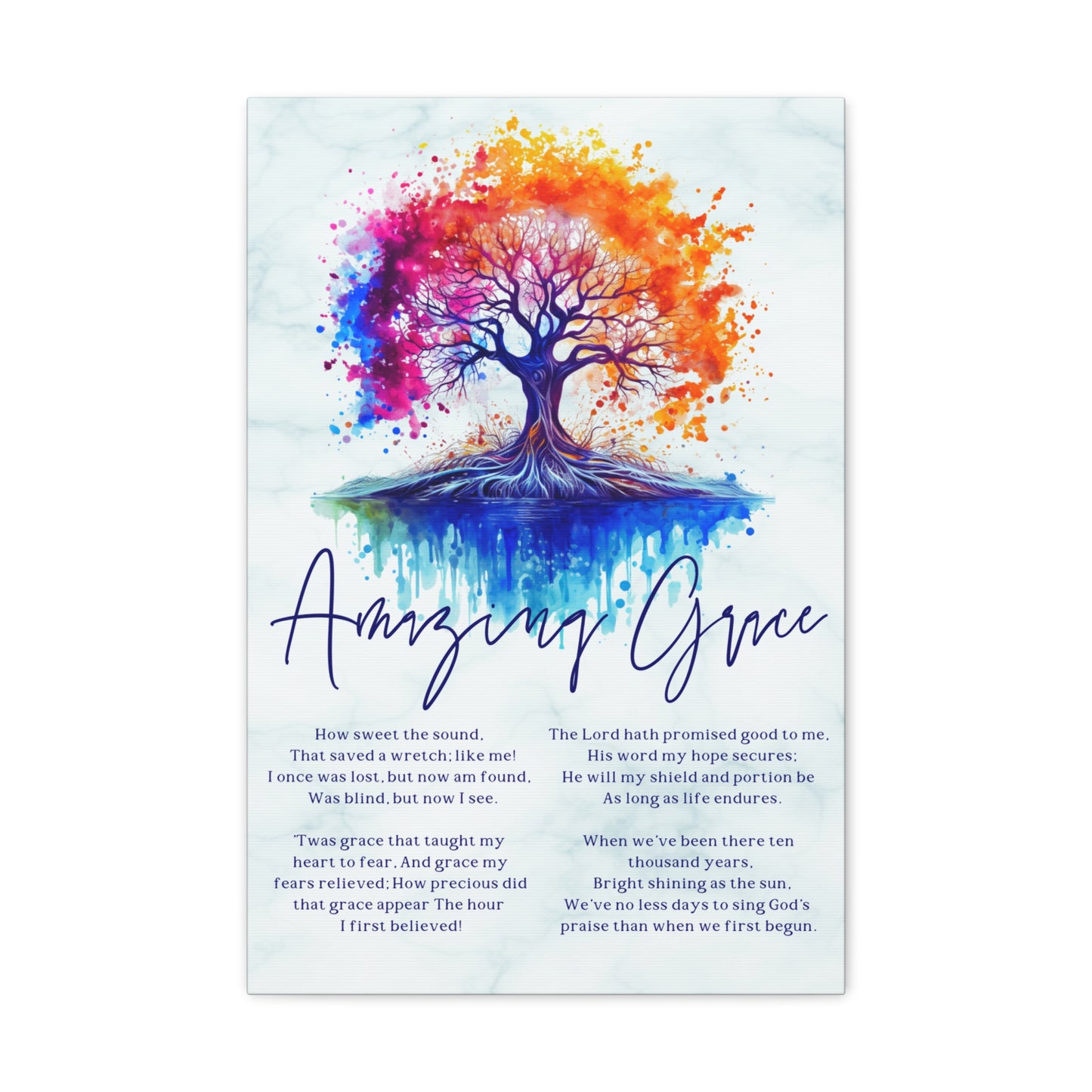 Amazing Grace- Christian hymn wall décor.