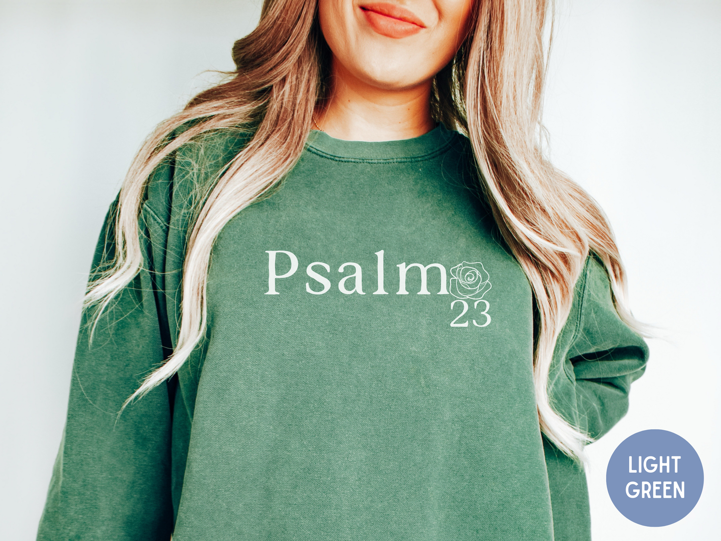 Psalm 23 bible verse, Christian women sweater