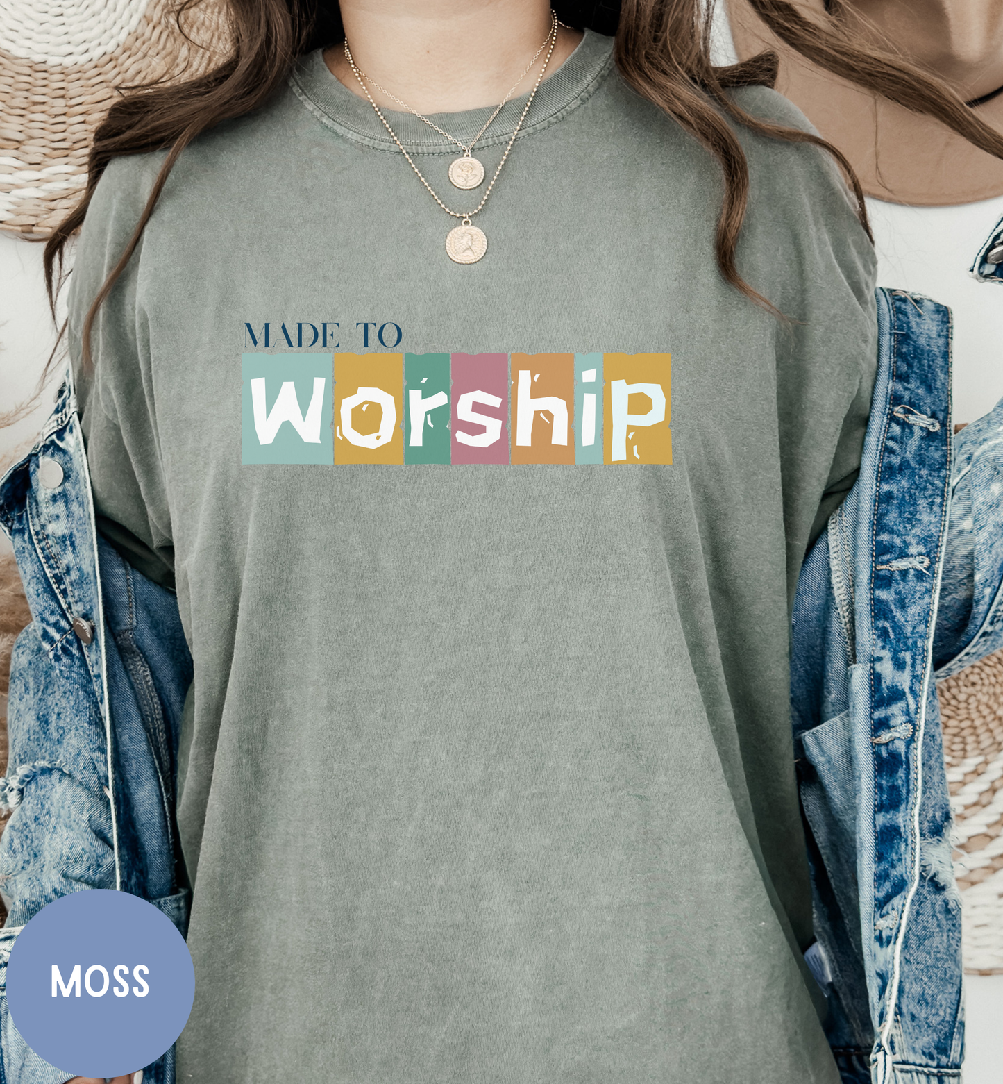 Made to Worship, Women's Christian faith shirt