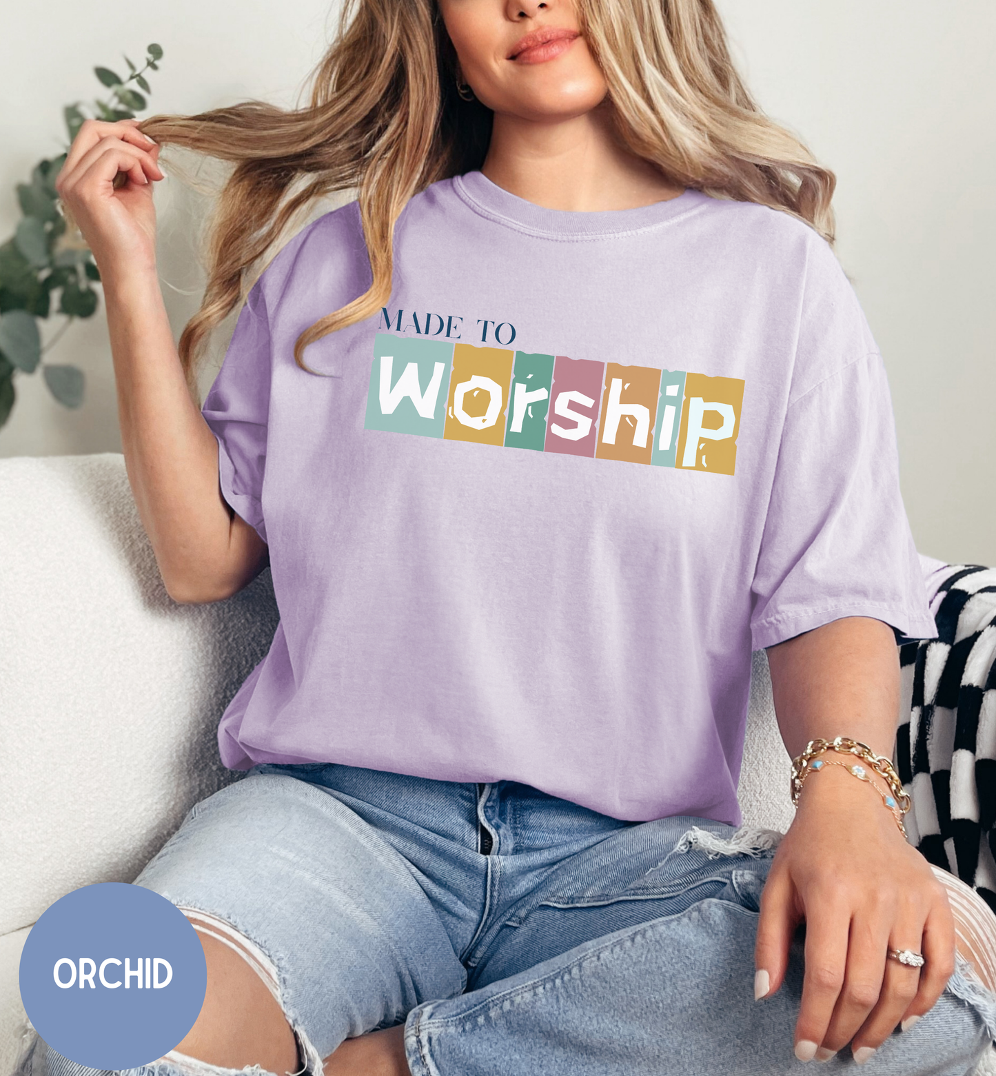 Made to Worship, Women's Christian faith shirt