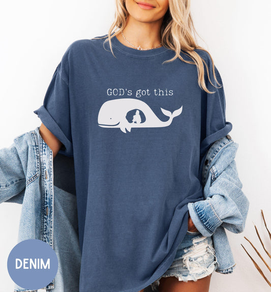 God's got this, Jonah and the whale, Christian t-shirt