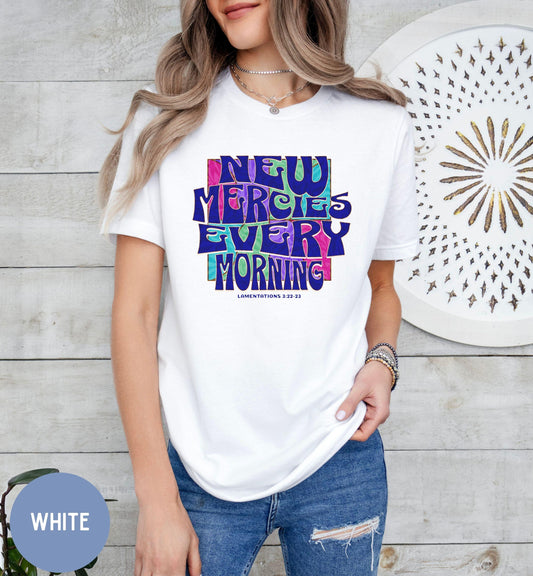 Mercies New Every Morning Christian Women's Tee