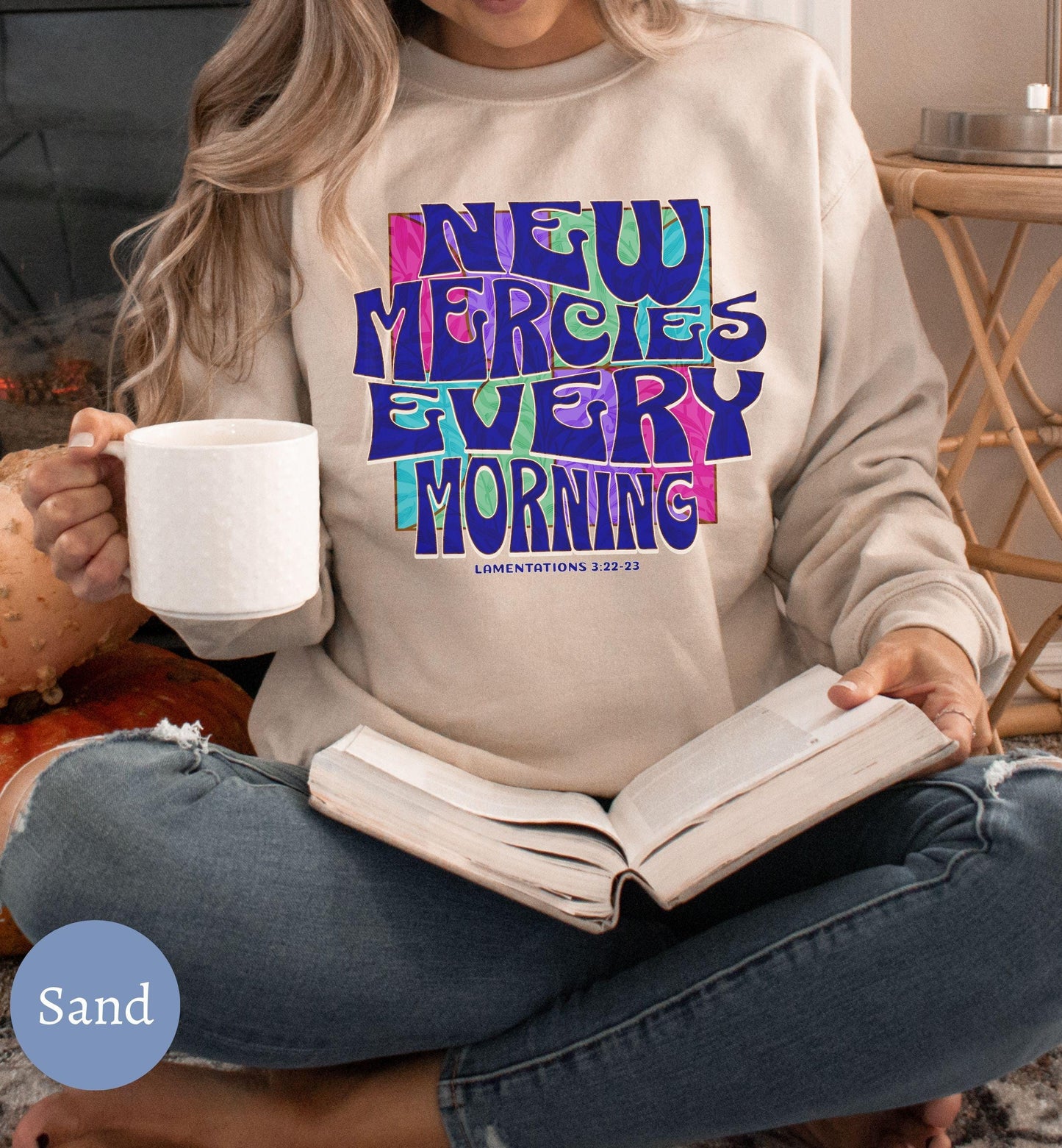 Mercies New Every Morning Christian Women's Sweater