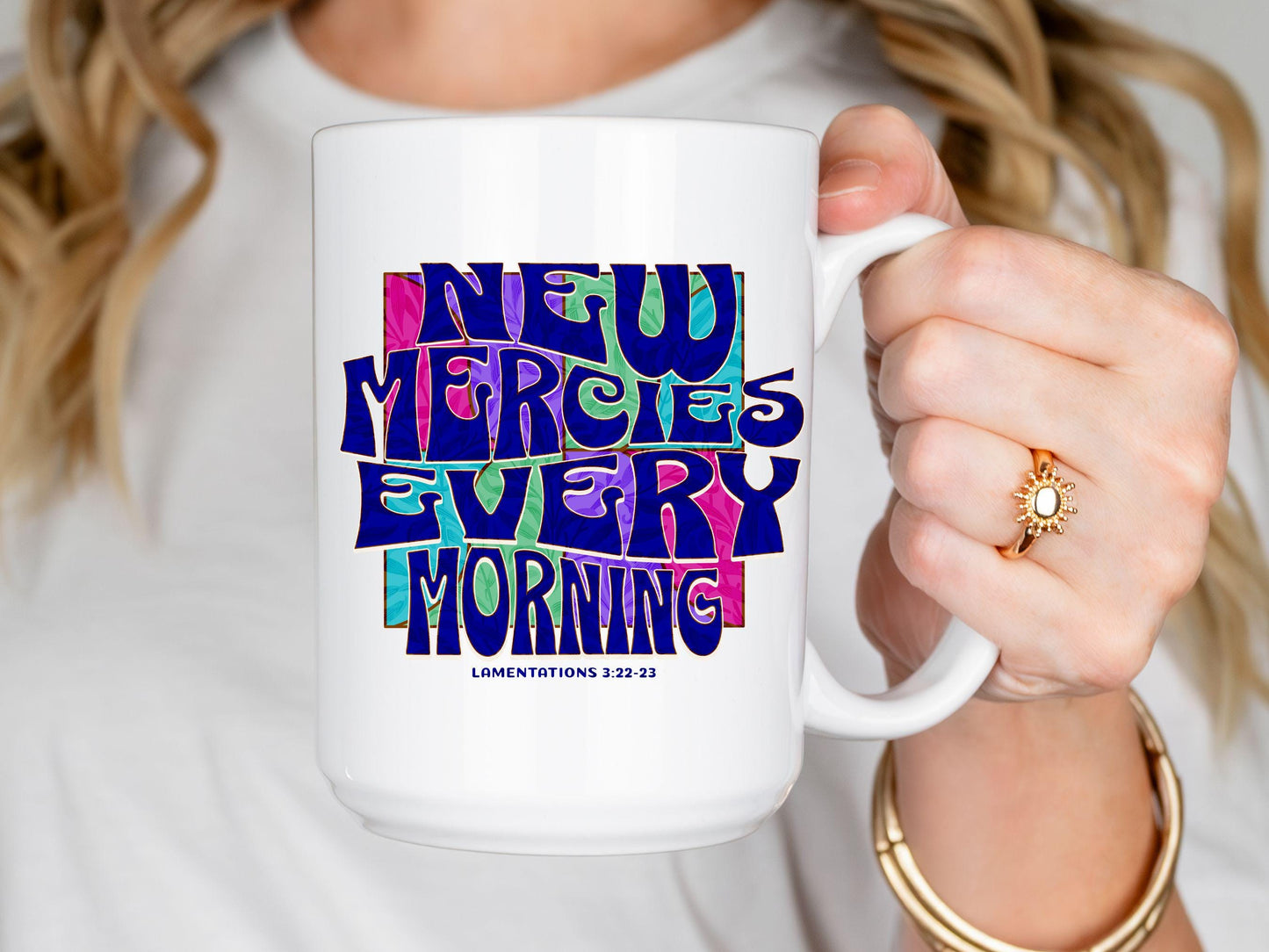 Mercies New Every Morning Christian Coffee Mug