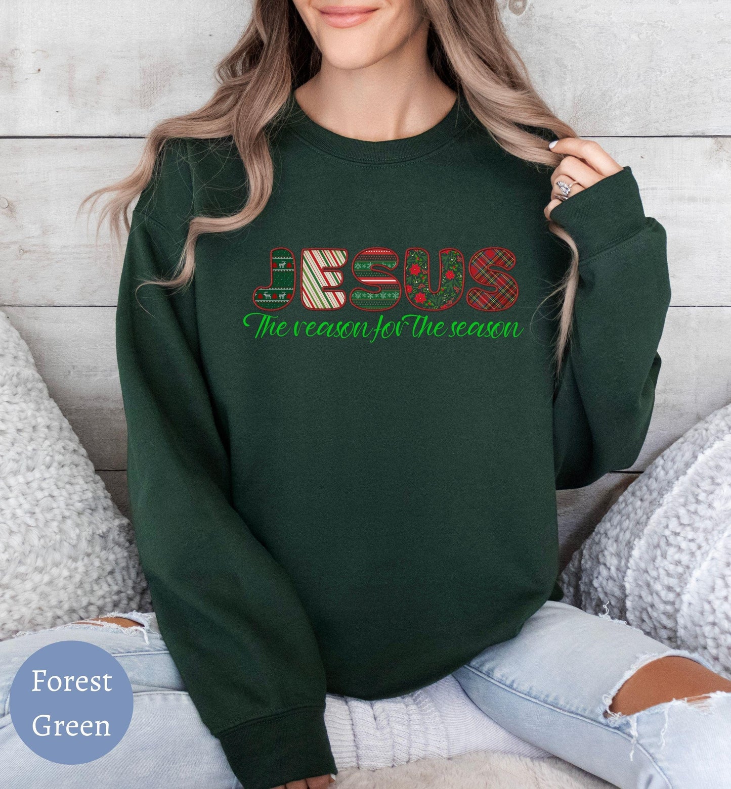 Jesus Christmas Sweater for Women - The Reason for the Season