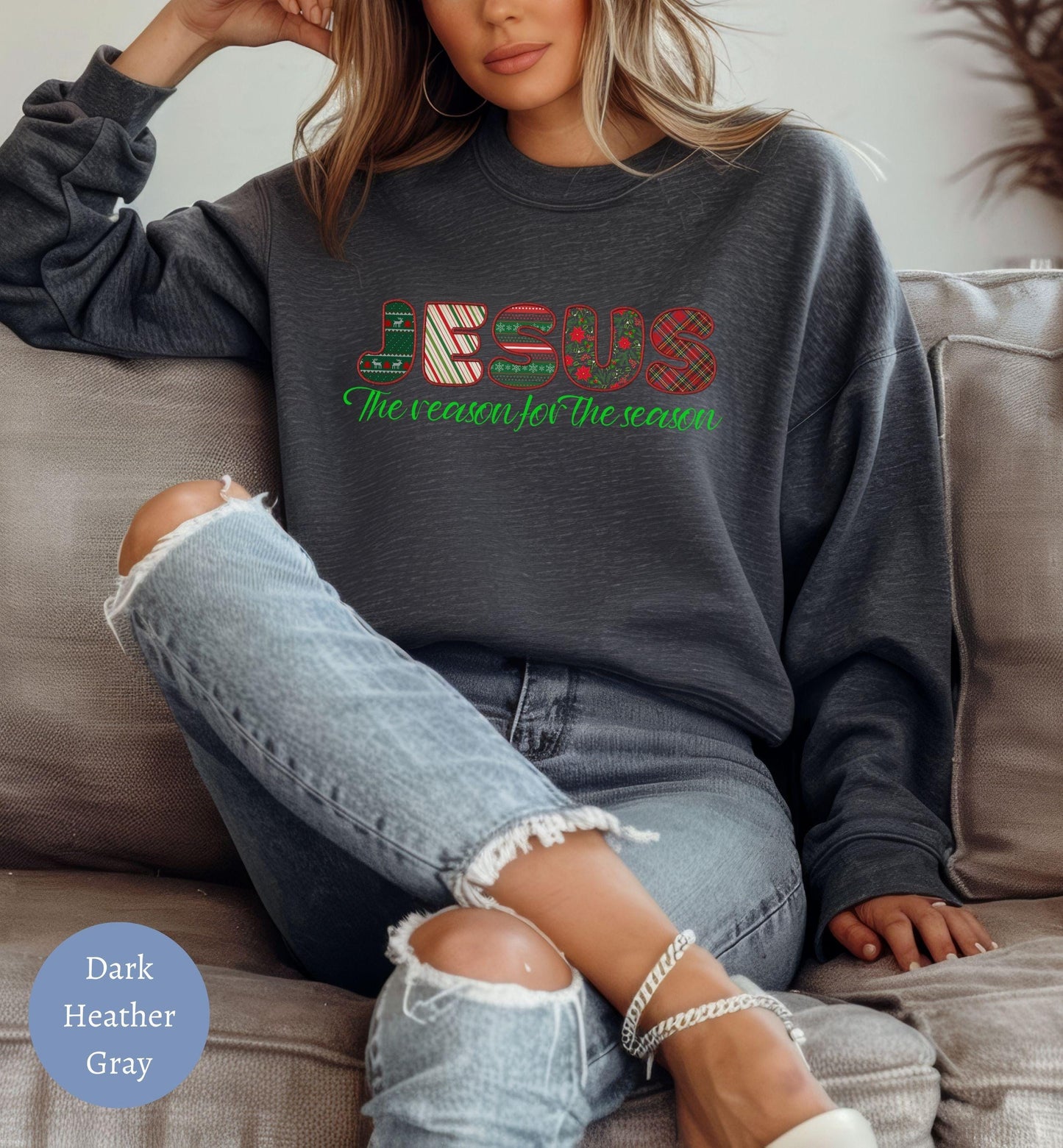 Jesus Christmas Sweater for Women - The Reason for the Season