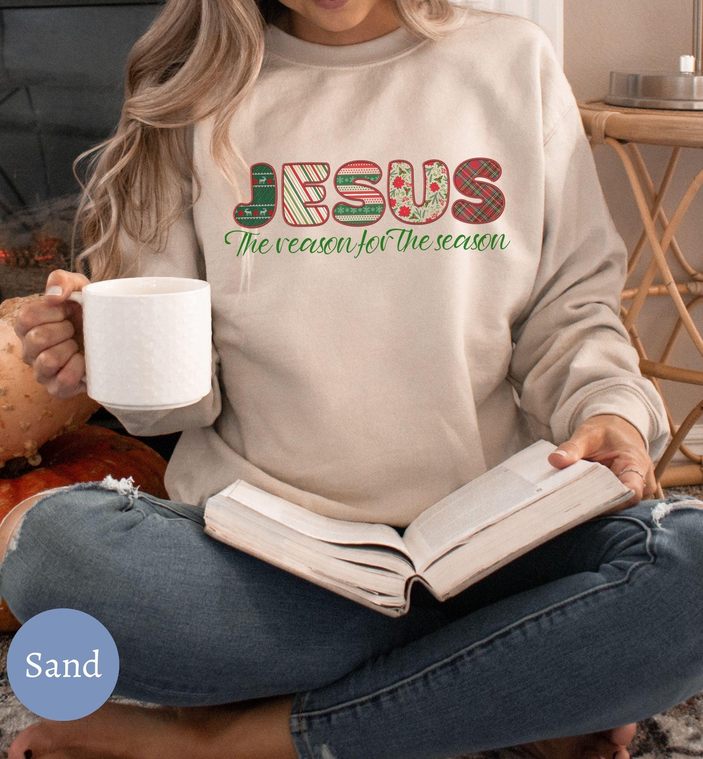 Jesus Christmas Sweater for Women - The Reason for the Season