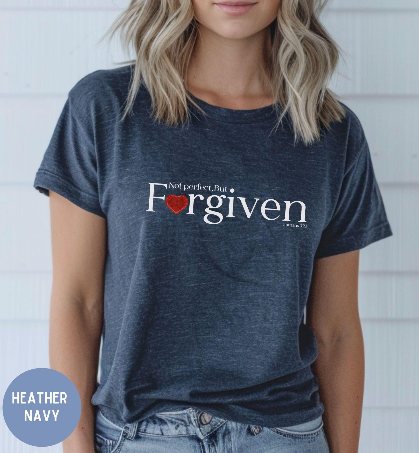 Not perfect, but forgiven, Women's Faith t-shirt